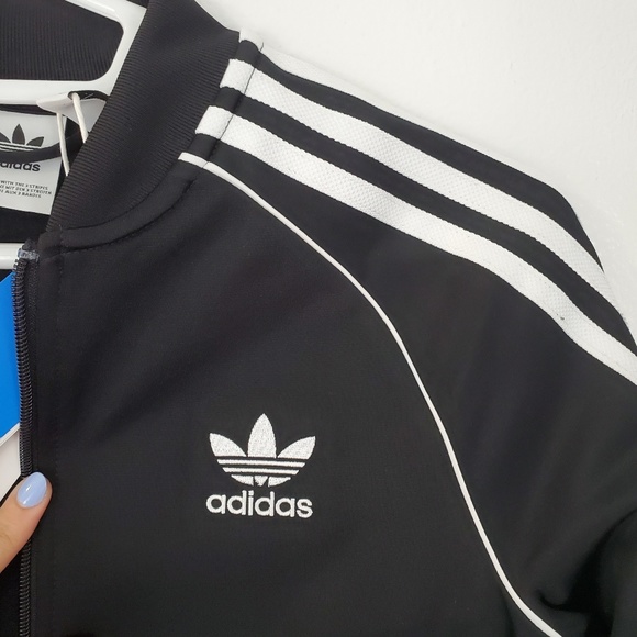 Adidas youth classic black track jacket - Picture 5 of 8